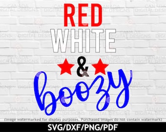 Red white and boozy svg, 4th of July svg, Patriotic shirt design, Summer png, American svg, Independence day shirt design, Cricut svg files