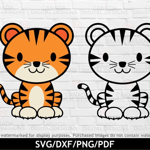 Cute Tiger Svg Jungle Animals Clipart Cartoon Tiger Svg - Etsy Cute Tiger Svg Jungle Animals Clipart Cartoon Tiger Svg - Etsy