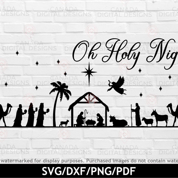Printable Nativity Scene - Etsy