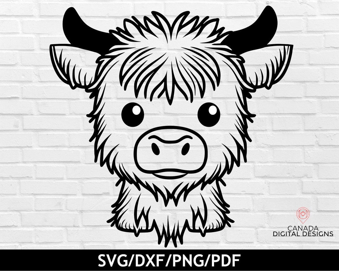 Cute Highland Cow Svg, Farm Animal Svg, Highland Cow Tshirt Design ...