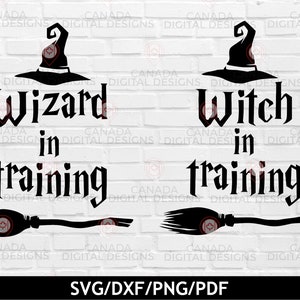 Wizard in Training SVG | Funny Baby Shirt SVG | Magic SVG | Witchy Svg | Broomstick Witch Hat Clipart | Kid Shirt Svg | Baby Wizard Svg