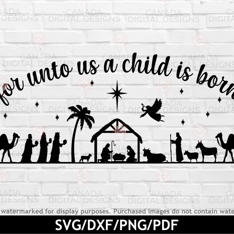 Jesus Is Born Lettering Jesus is Born Clipart - Etsy