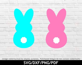 Marshmallow bunnies svg, Easter candy svg, Bunny svg, Easter bunny svg, Easter png, Easter clipart, Cricut svg file, Silhouette file