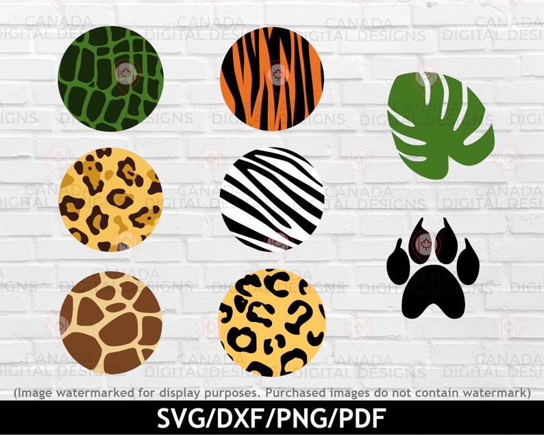 Download Keychain Background Svg Safari Animal Prints Svg Keychain Etsy