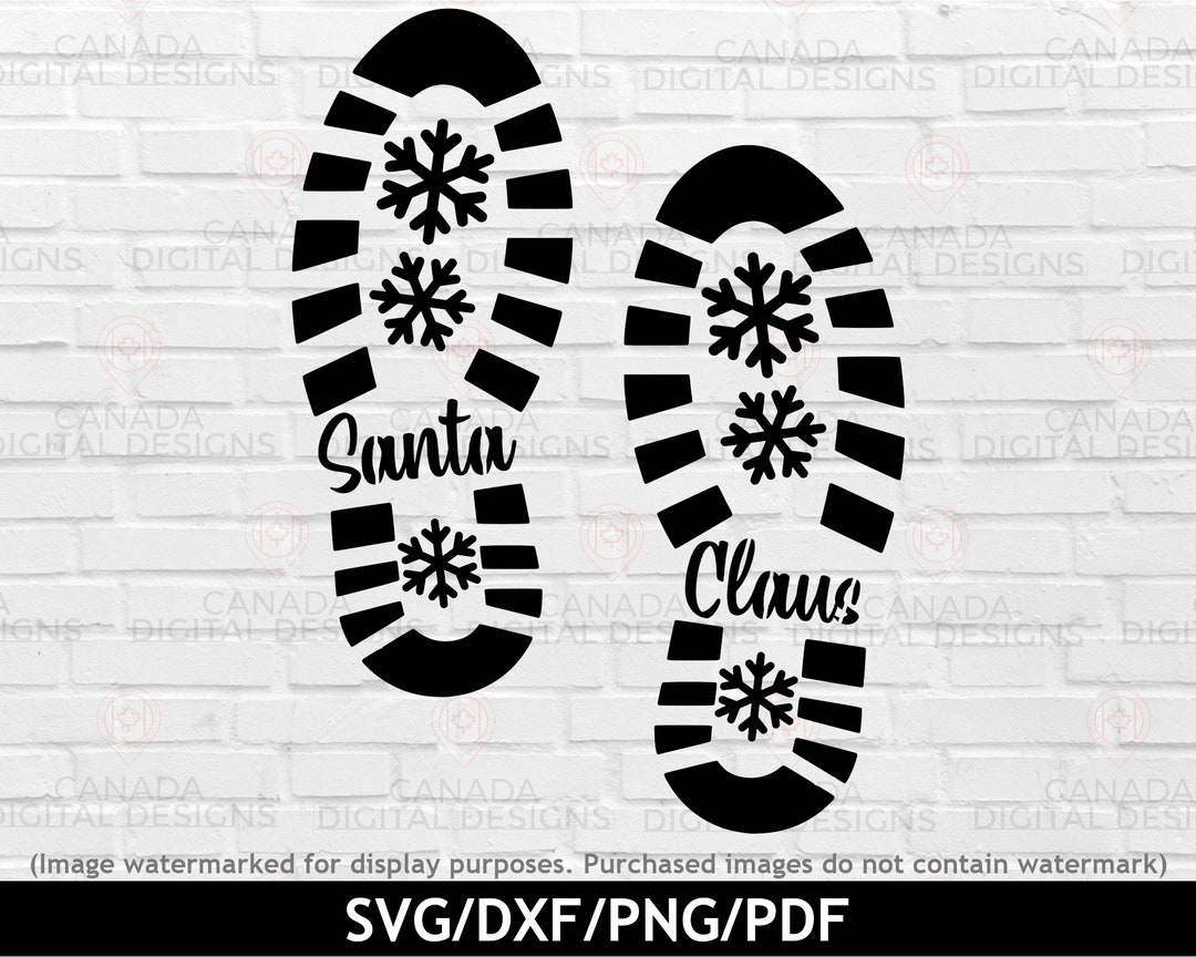 Boot print svg, footprint svg, shoe print svg, santa footprint svg, cowboy  boot svg, boot svg, foot print svg-Printable