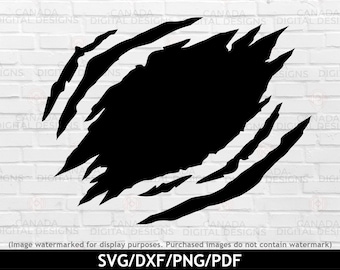 Ripped shirt svg, Ripped png, Scratches svg, Torn shirt png, Claw mark svg, Dinosaur scratches svg, Ripped open svg, svg dxf png pdf