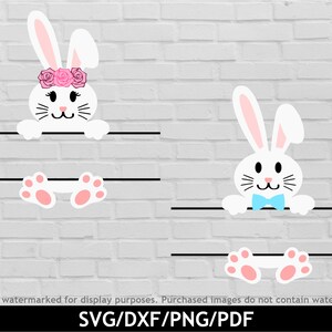 Kids Easter basket svg, Easter monogram svg bundle, Easter bunny svg, Split name monogram svg, Easter bunny face svg, svg png dxf pdf