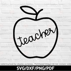 Professor apple svg, volta às aulas svg, decoração de sala de aula png, vida do professor svg, clipart de professor, vetor de contorno da Apple, arquivo Cricut svg