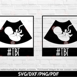 TBT ベビー超音波 svg、面白いベビーシャツのデザイン、ポラロイド フレーム svg、妊娠超音波シルエット svg、Cricut svg ファイル、シルエット ファイル