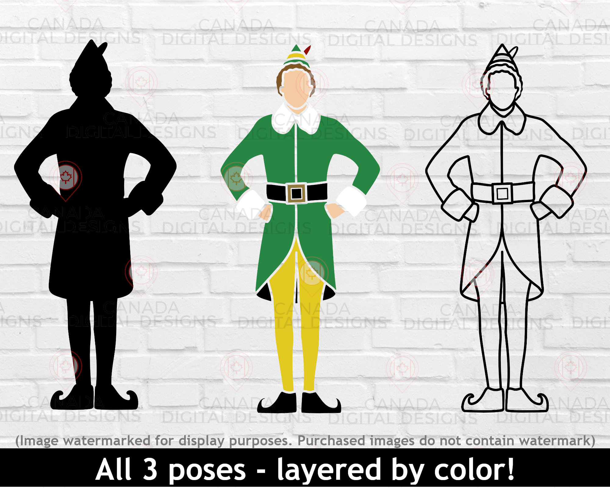 Buddy the Elf svg bundle Elf movie svg Elf layered svg | Etsy