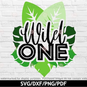 Wild one svg, conception d'anniversaire sur le thème de la jungle, 1er anniversaire svg, conception de tenue de premier anniversaire, Wild one anniversaire svg, fichiers svg Cricut