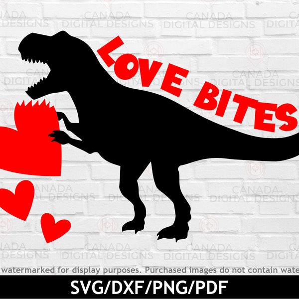 Love bites svg, Valentines dino clipart, Love bites png, Boys Valentine shirt svg, Valentine dinosaur svg, Funny Valentines day svg