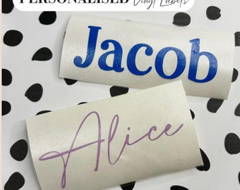 Personalised Name Vinyl Label: DIY Decal sticker to personalise your own Gifts.