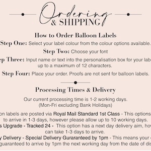 Number Balloon Personalised Label, DIY Balloon Decal, Large Foil Number Balloon Sticker image 2