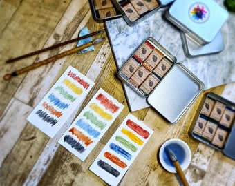 Mamut Pastels, Handmade Soft Pastel Set Nº10,.soft Pastels for Artists. 14  Selected Soft Pastel Colours. 