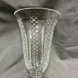 Waterford Hibernia Footed Vase, Vintage Large Bouquet, Centerpiece, Handcrafted in Ireland