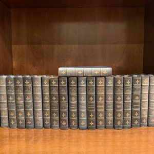 WORKS of LYOF N TOLSTOI, circa 1923, Complete Set in 24vols. Gorgeous Antique Book Set!