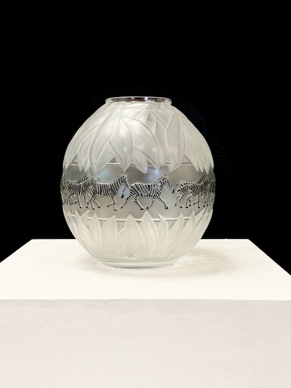 Lalique Tanzania Zebra Vase - Etsy
