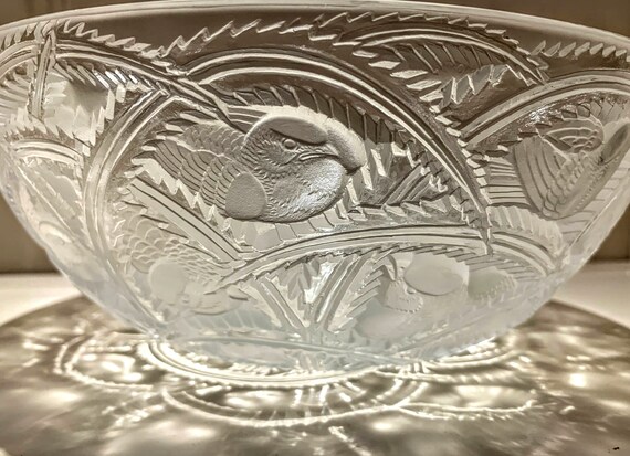 LALIQUE PINSONS COUPE Bowl - Etsy