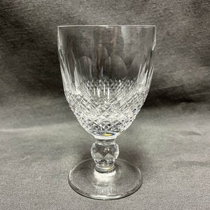 VINTAGE Waterford &quot;Colleen&quot; Short Stem Sherry Glass, Signed Crystal, Master Cut