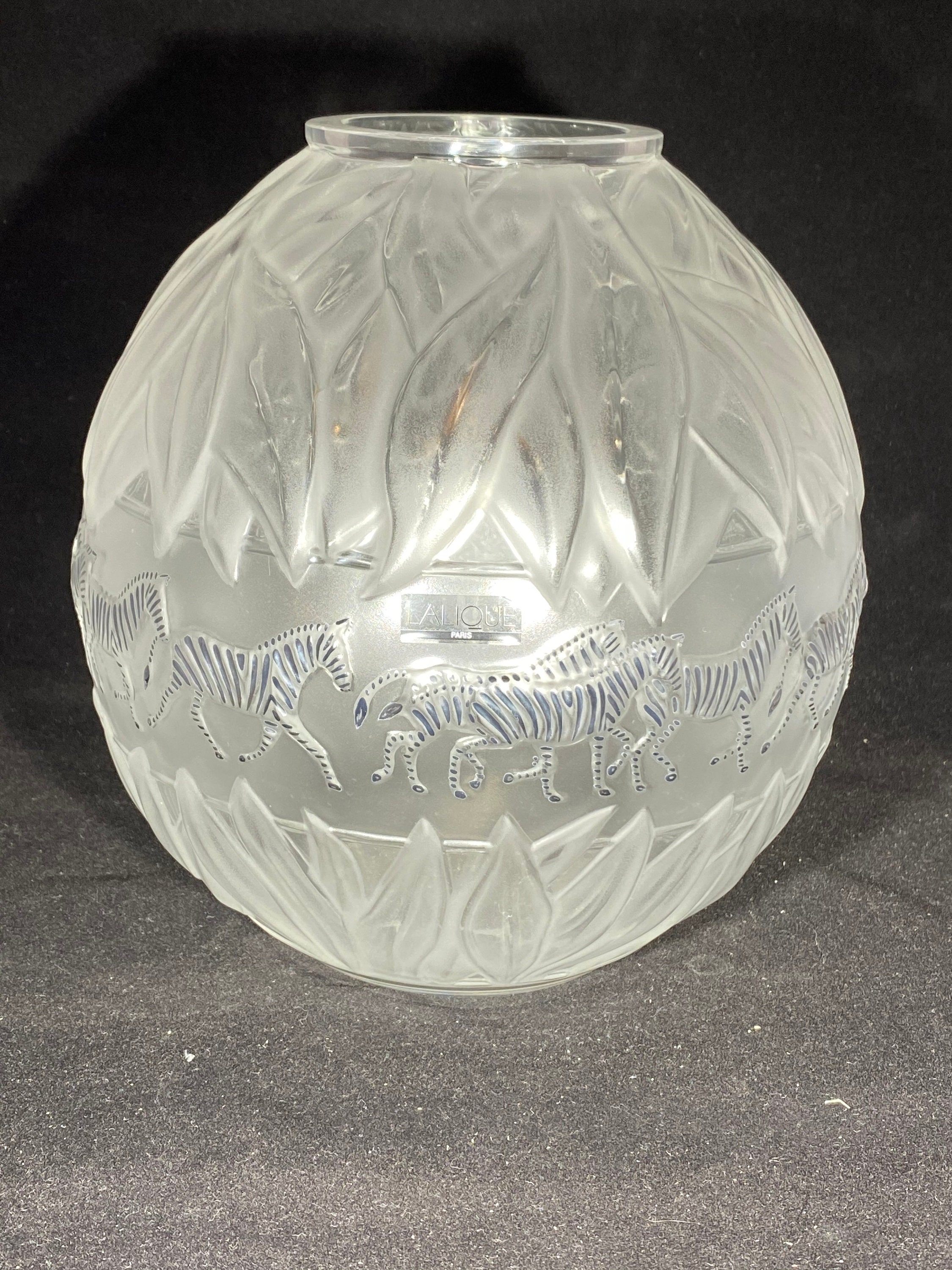 ルネラリック LALIQUE ロベリア Lobelia 植物シダ VASE ルネラリック