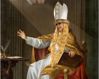 SC Moira as Pope Wedding Print