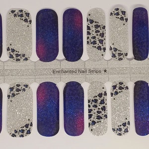 Wild Galaxy Nail Wraps 100% Nail Polish Stickers Nail Strips