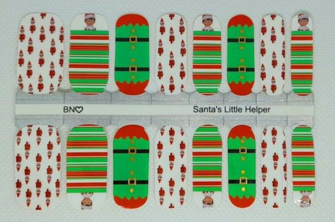 Nail Wraps, Christmas Nail Polish Strips, Nail Stickers, Christmas
