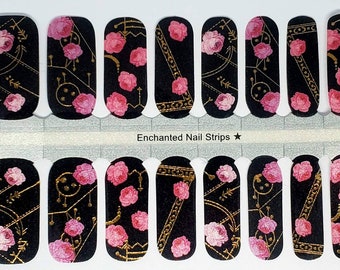 Alexandra Nail wraps, nail Polish strips, nail stickers, floral nail, nail art