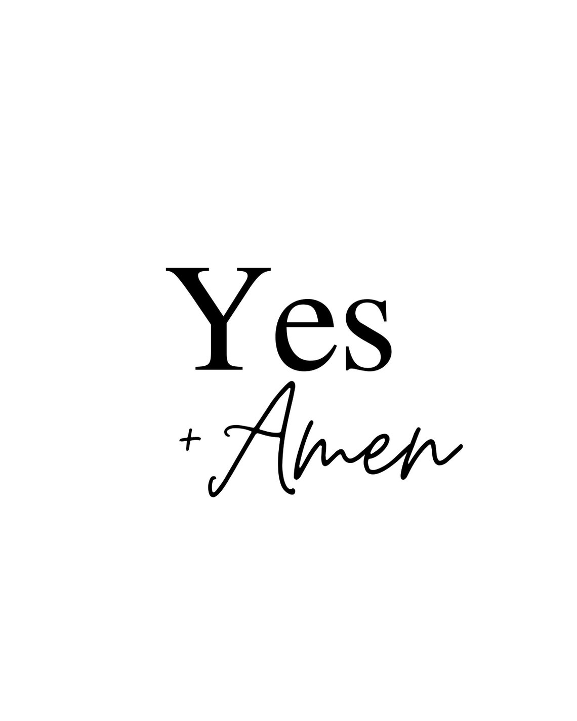 Yes and Amen, Wall Art, Christian Wall Art, Prayer Art, Bible ...