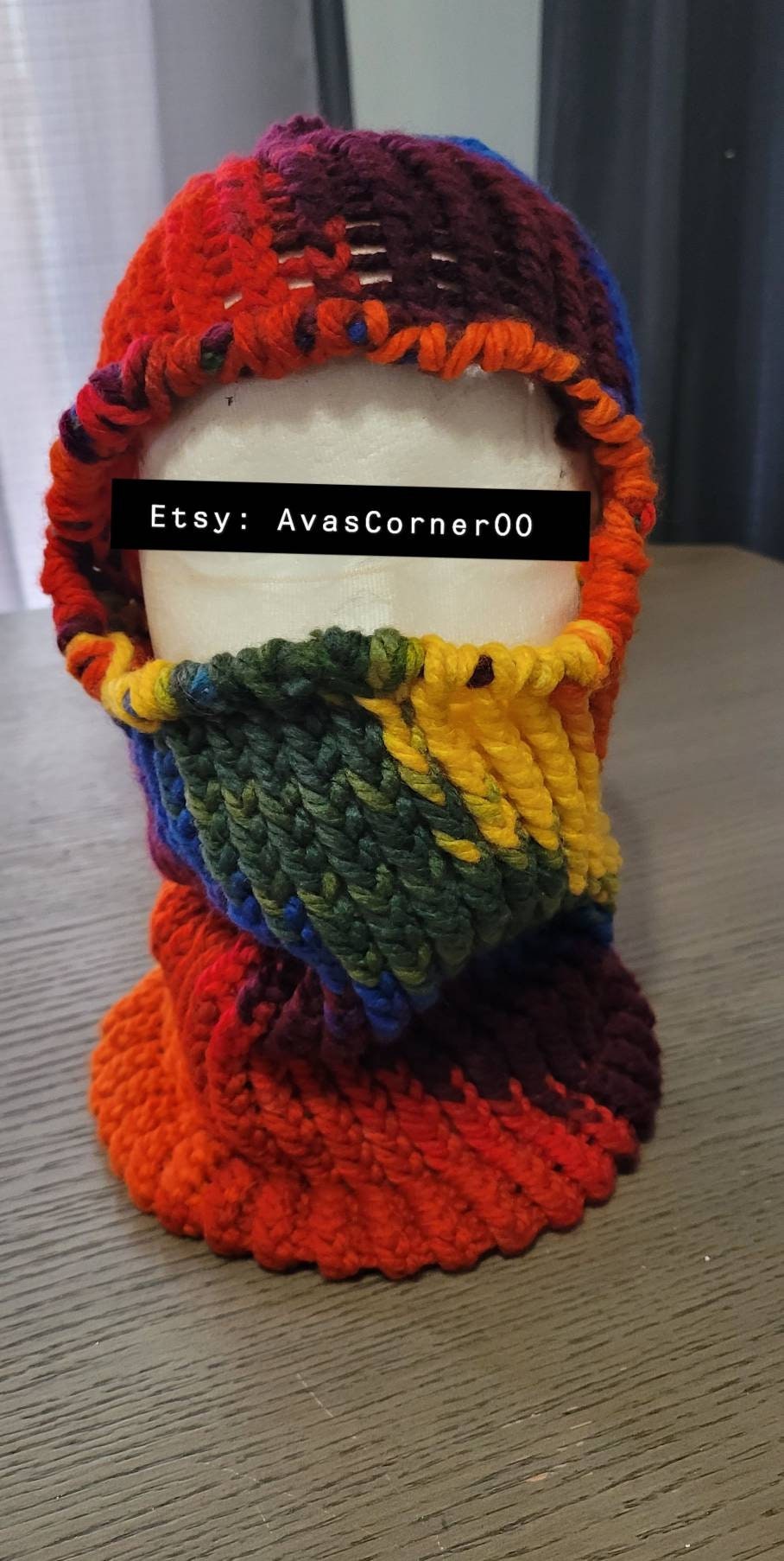 Knitted Ski Mask/ Balaclava Etsy