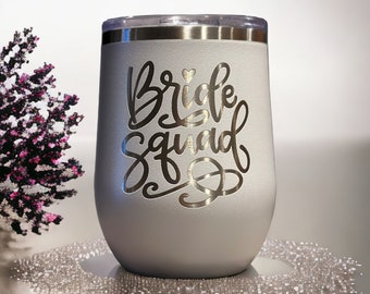 Bride Squad Wine Tumbler - 12oz