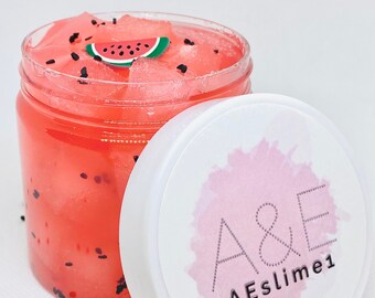 Iced Watermelon Lemonade Jelly Cube Slime