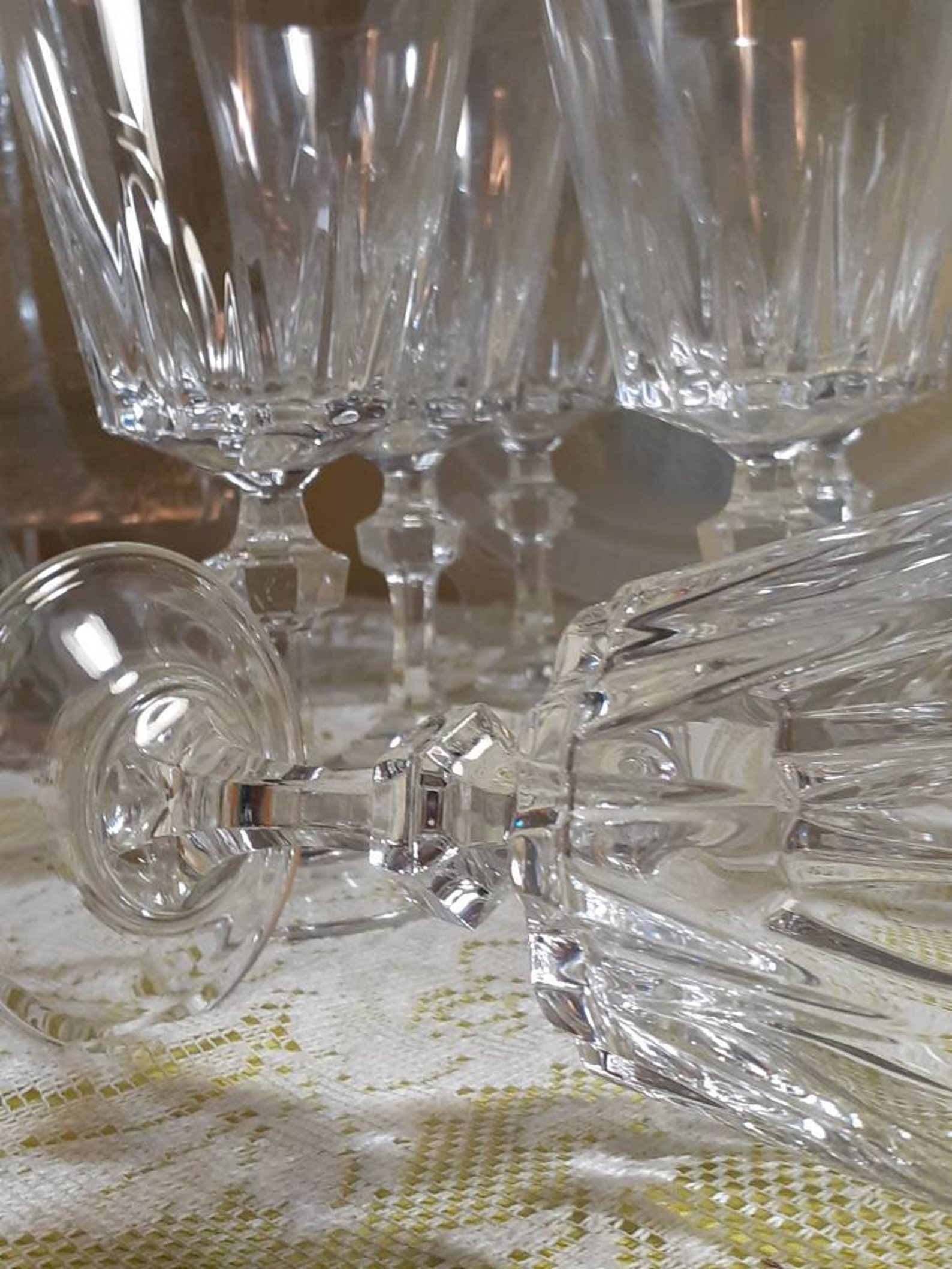 Vintage Crystal Stemware by Princess House Esprit Etsy