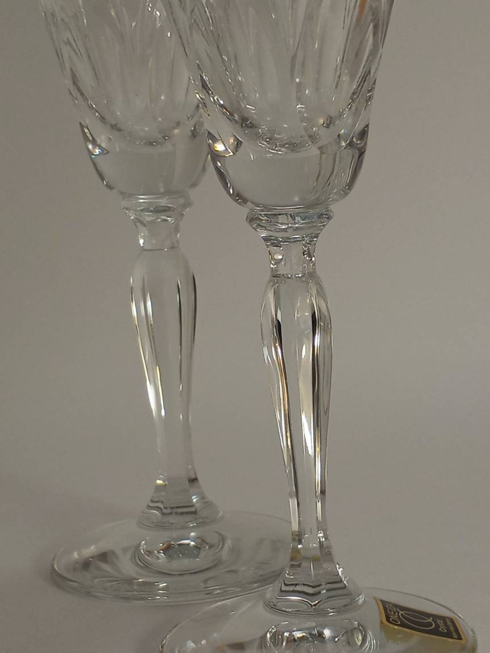Oneida Crystal Stemware set of Two Champagne Etsy