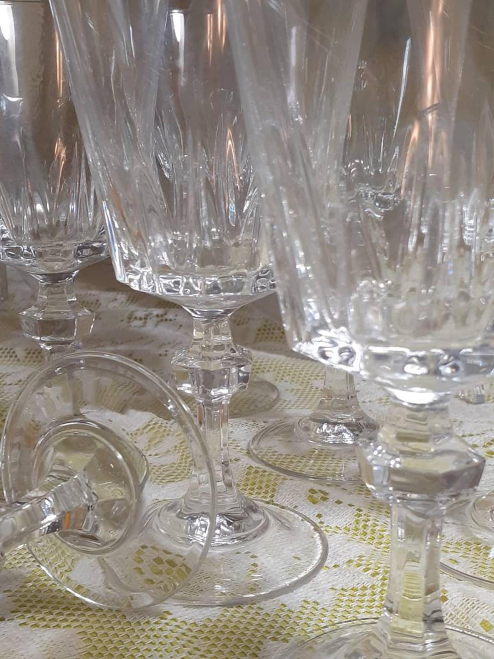 Vintage Crystal Stemware By Princess House Esprit Etsy