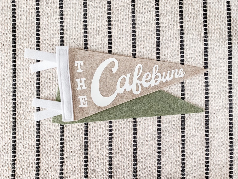 Custom Felt Pennant Personalized Name Wall Decor image 1