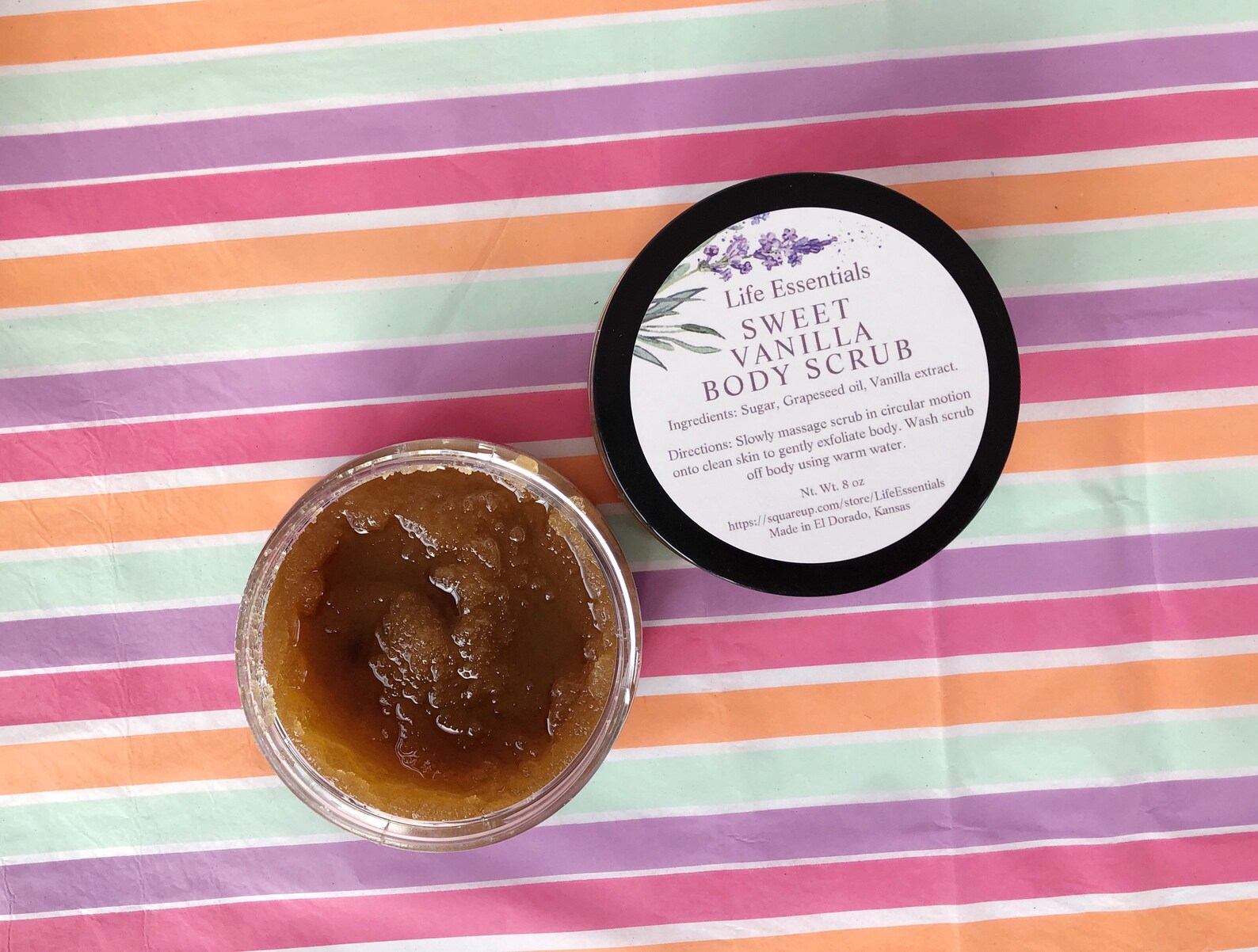 Vanilla sugar body scrub Skin exfoliating scrub Etsy