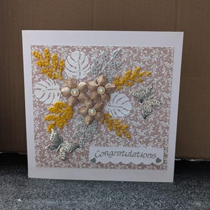 Tarjeta de felicitación, tarjeta hecha a mano, tarjeta personalizada, tarjeta de cumpleaños, tarjeta de boda, tarjetas de compromiso, tarjeta de caja, tarjeta única, 3D de lujo