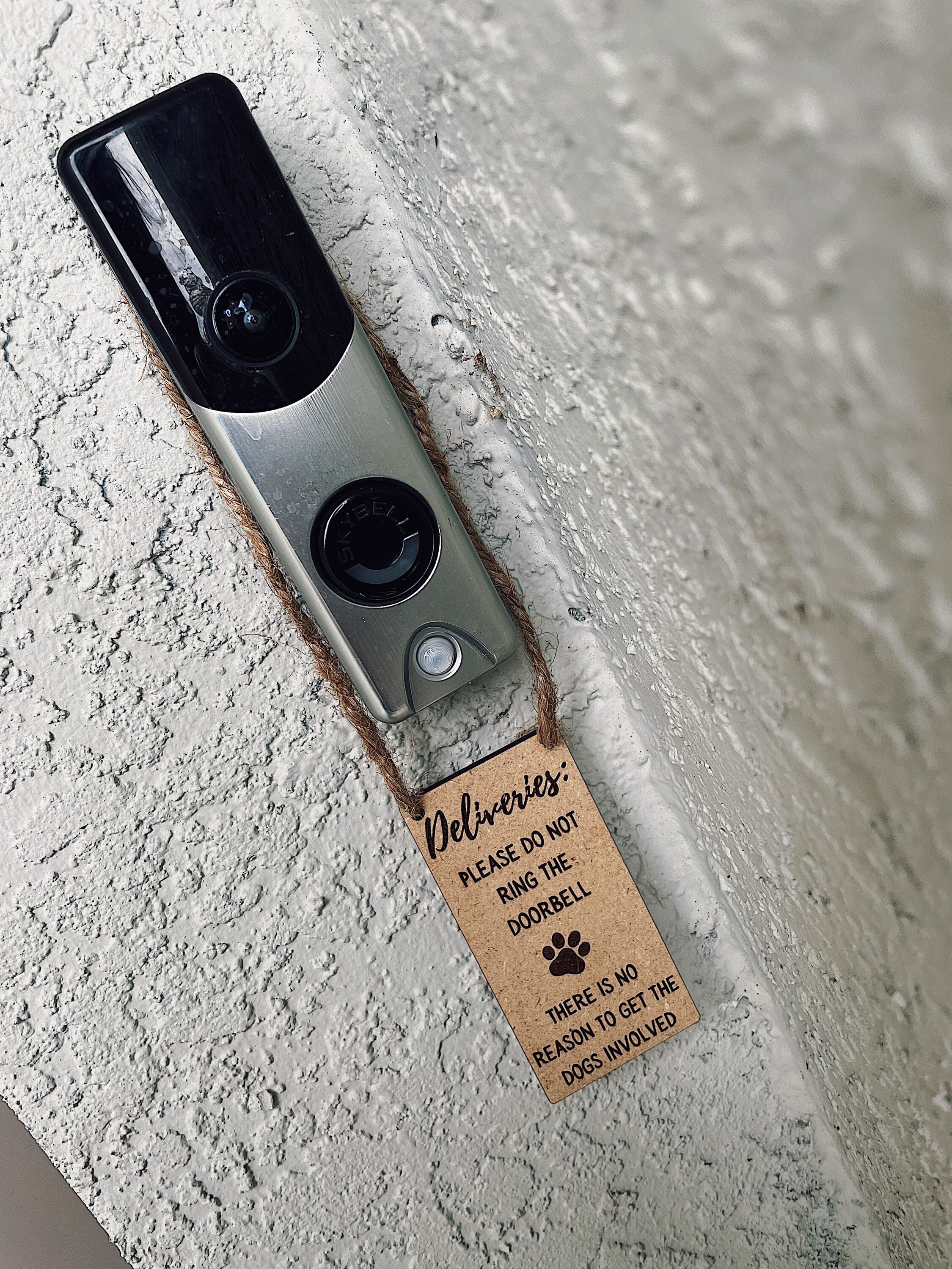 Doorbell Hanger Door Sign Please Do not Ring the Doorbell Etsy