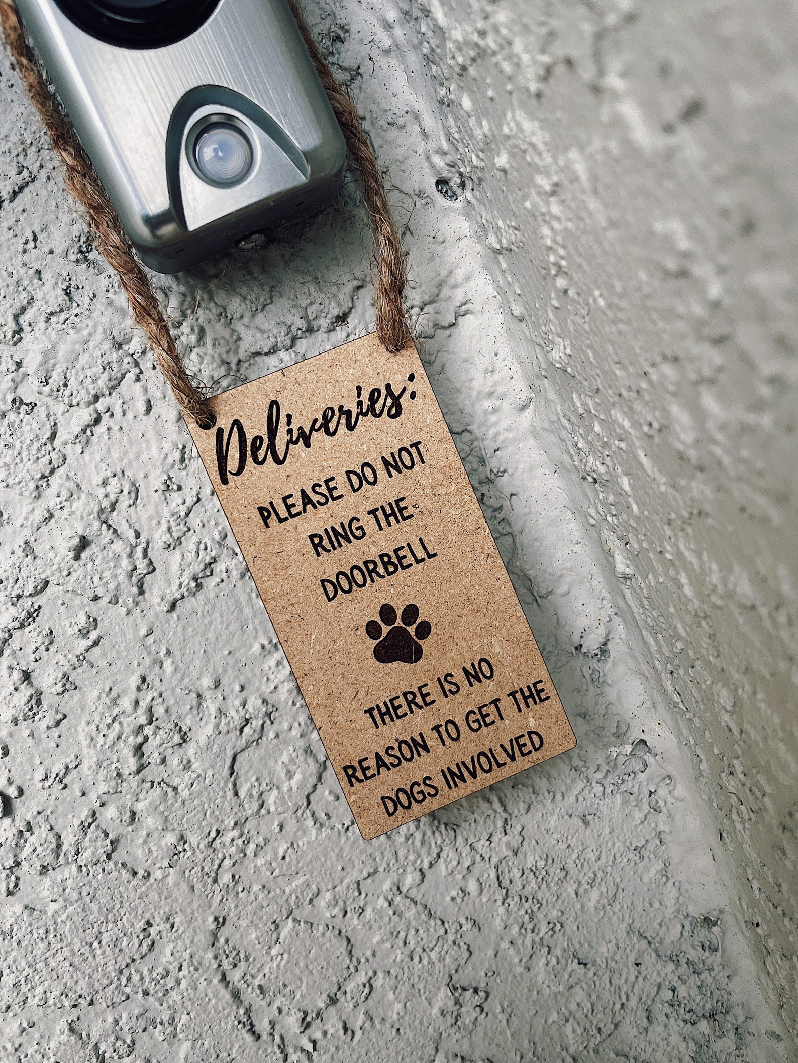Doorbell Hanger Door Sign Please Do not Ring the Doorbell Etsy