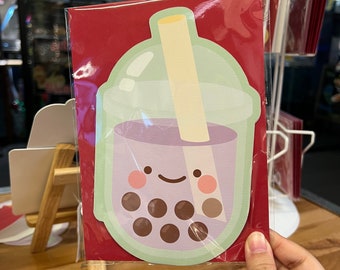 Grußkarte - Die Cut - Boba