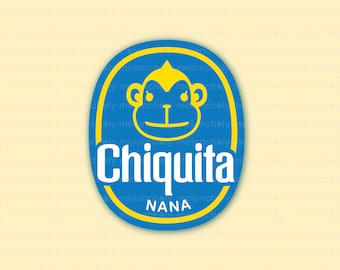 Weatherproof Sticker - Animal X-ing - Chiquita Nana