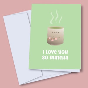 Tarjeta de felicitación - MATCHA PERSONALIZABLE
