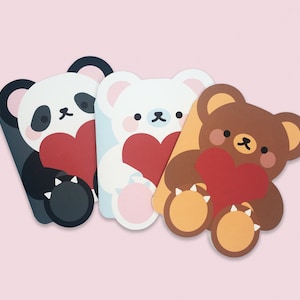 Greeting Card - Die Cut - Sh*t B*tch Bear Valentine - Valentine's Day Card - Vday Card - Valentine's Day - For Him - For Her image 3