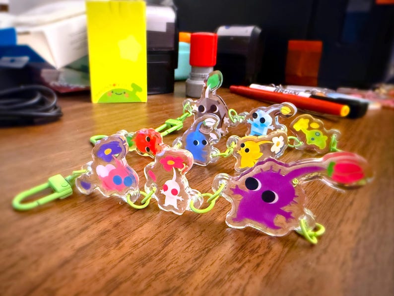 Acrylic Keychain - Pikman Connection Series - Etsy