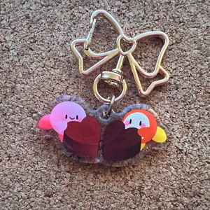 Louis vuitton puffball keychain sale