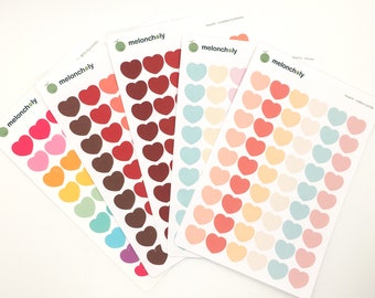 Sticker Sheet - Hearts