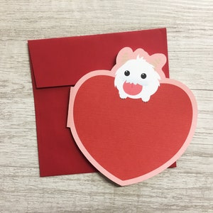 Greeting Card - CUSTOMIZABLE Poro Heart