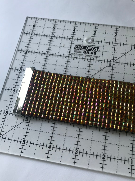 Statement Bracelet Disco Cuff Square Multi Color … - image 9